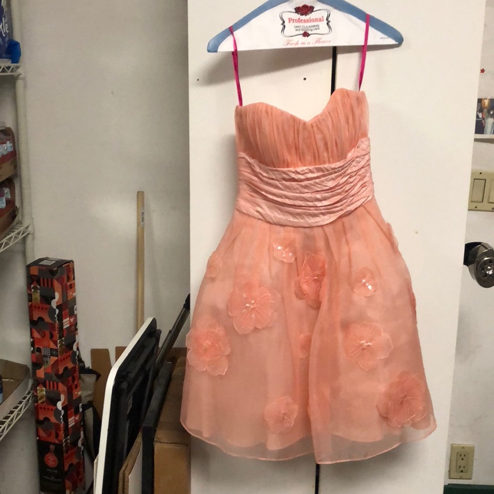 Betsy Johnson Peachy pink dress (optional straps)